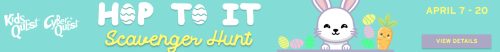 Hop To It Scavenger Hunt at Kids Quest and Cyber Quest
