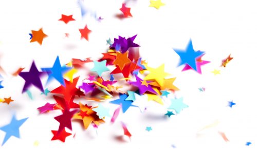 colored stars confetti