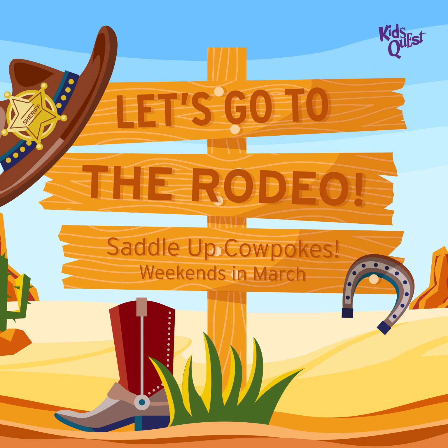 Let's Go To The Rodeo At Kids Quest - Kids Quest