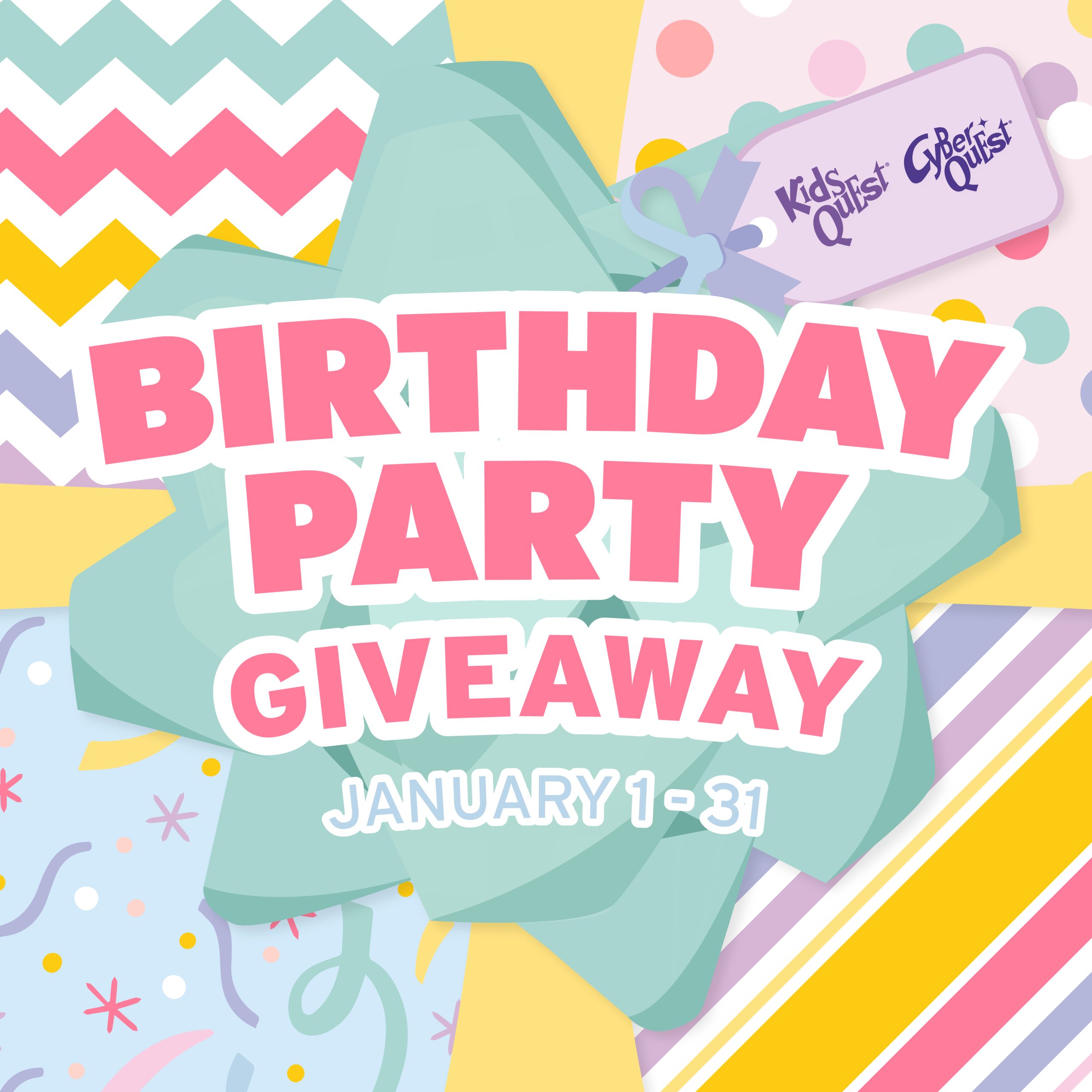 Birthday Party Giveaway at Kids Quest and Cyber Quest