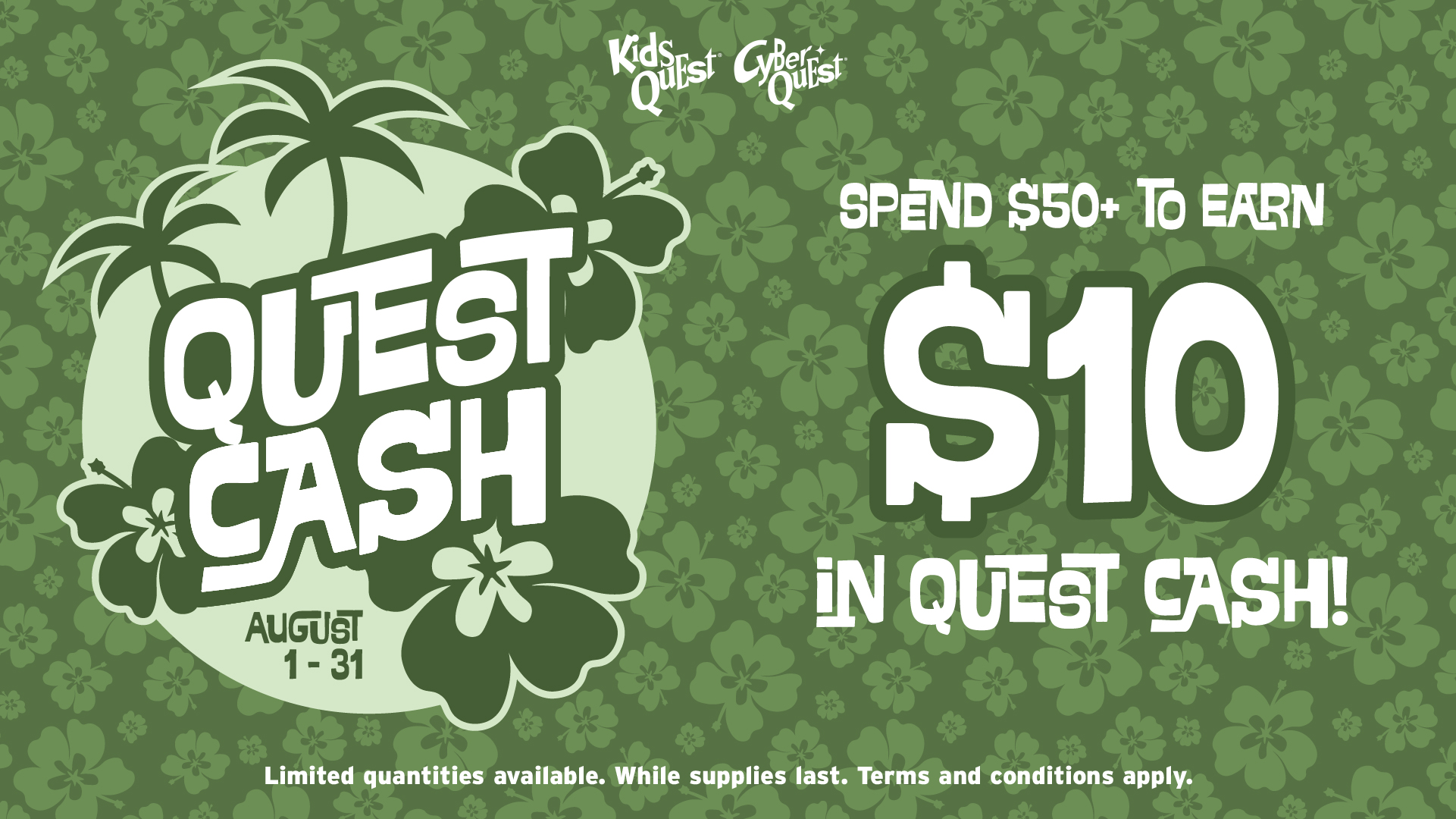Quest Cash - Spend $50 to Earn $10 in Quest Cash