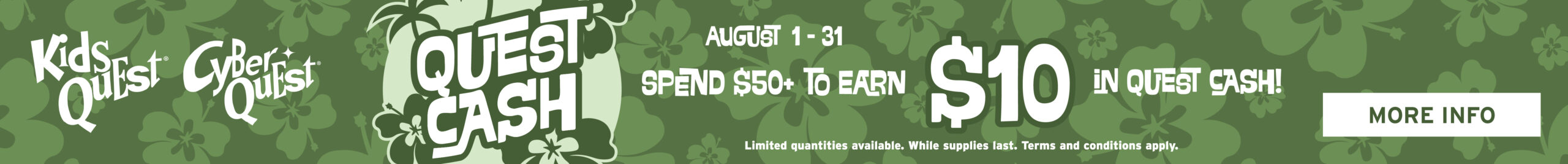 Quest Cash - Spend $50 to Earn $10 in Quest Cash
