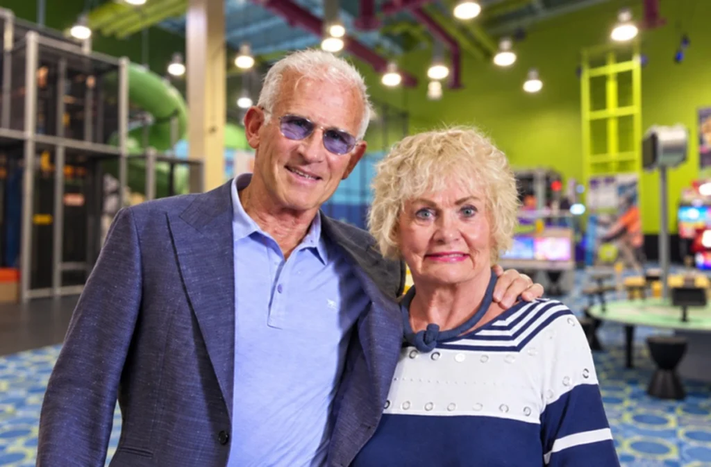 Kids Quest founders Bill and Sue Dunkley at a Kids Quest center